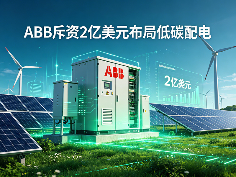 ABB | 斥资 2 亿美元布局低碳配电